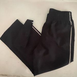 4T Okie Dokie black white side‎ stripes pockets pull on athletic jogging pants